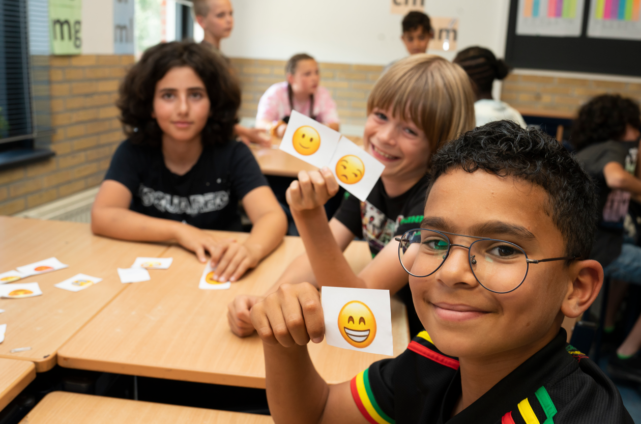 Leerling in de les
